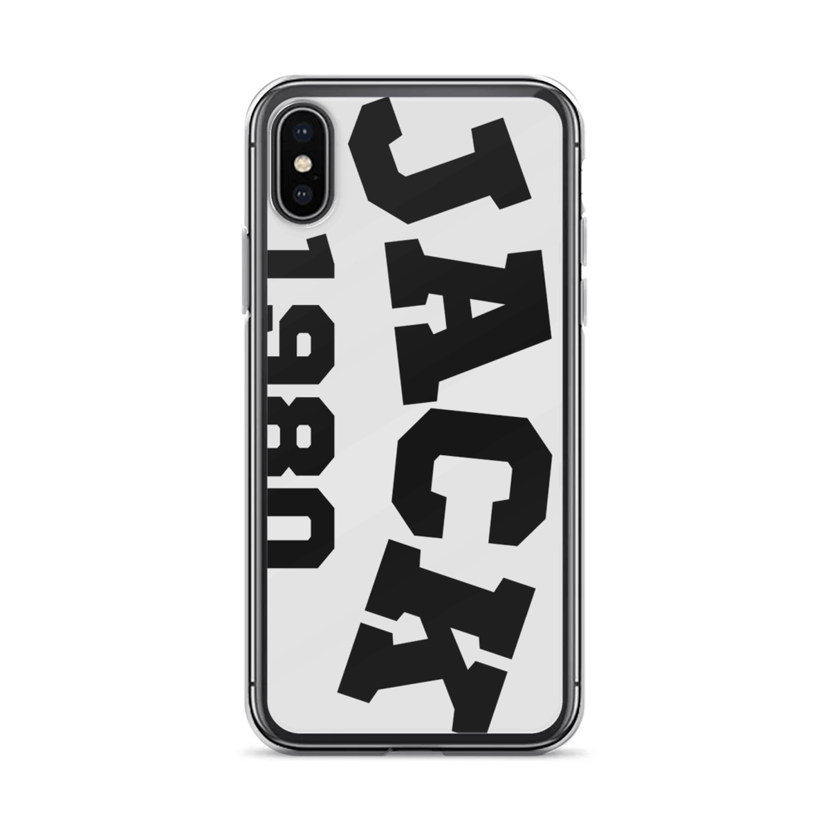Personalized JACK Clear Phone Case