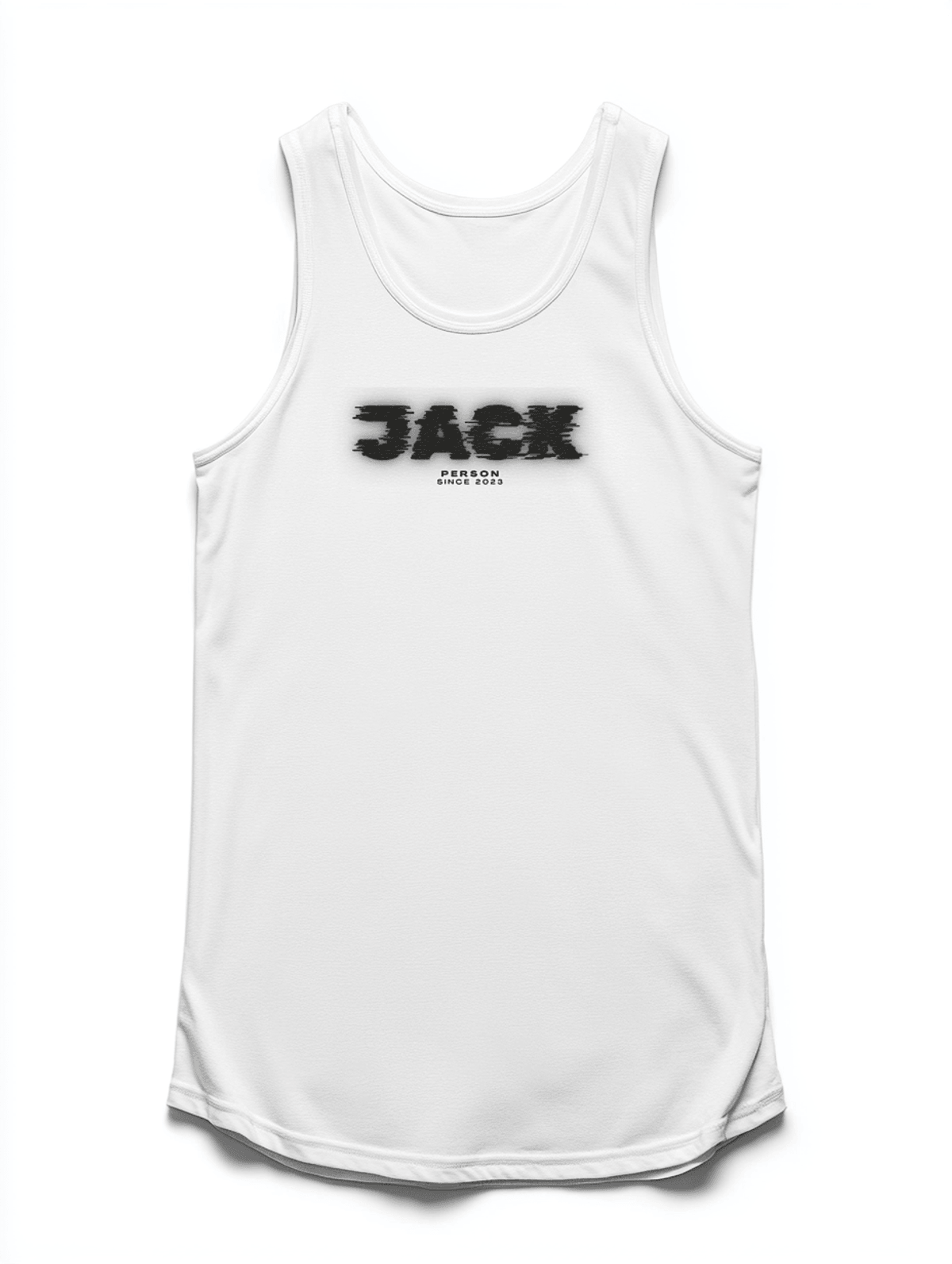 Personalized JACK Glitch-Style Tank Top