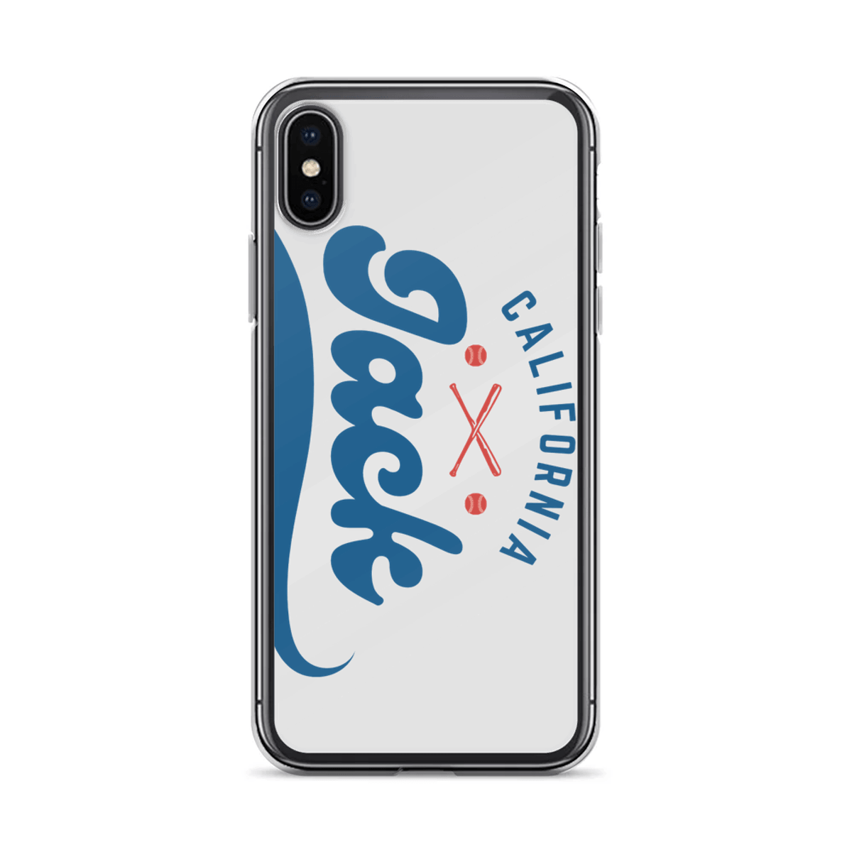 Personalized JACK Phone Case with California Baseball Design