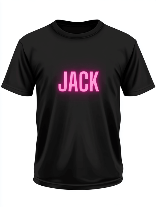 Personalized JACK Neon-Pink T-Shirt