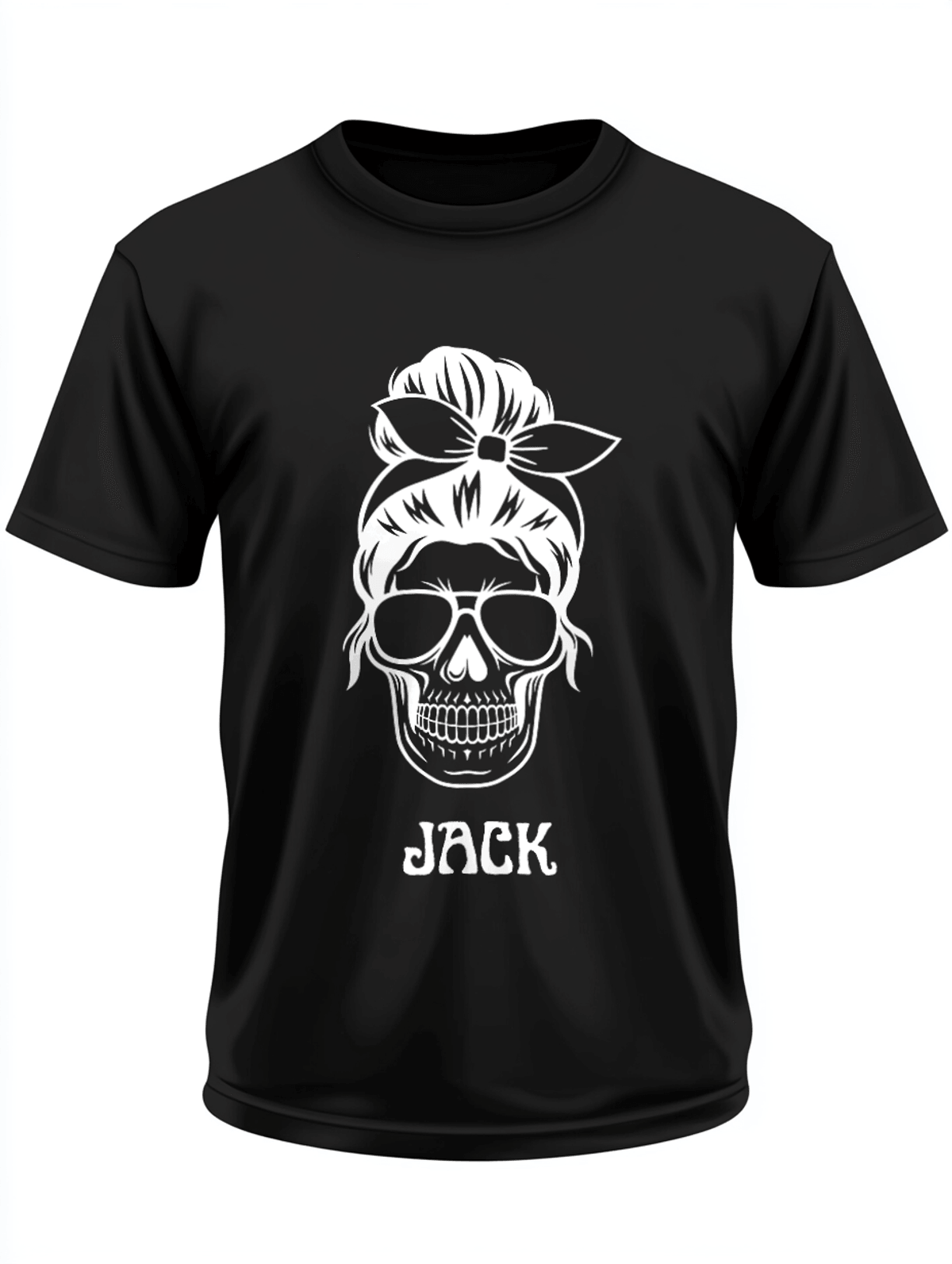 Personalized JACK Rockabilly Skull T-Shirt