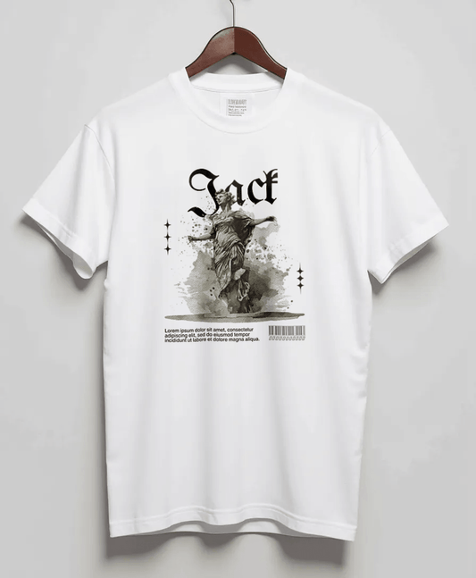 Personalized JACK Blackletter Typography T-Shirt