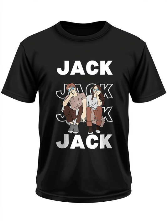 Personalized JACK T-Shirt with Playful Illustration