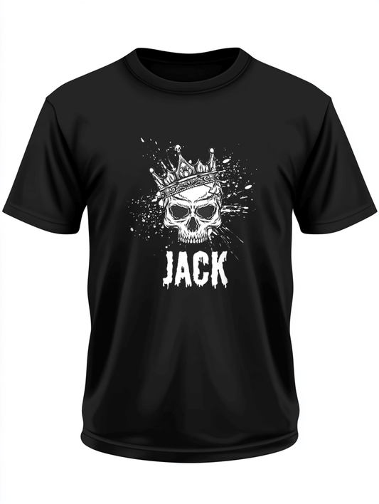 Personalized JACK Skull Crown T-Shirt