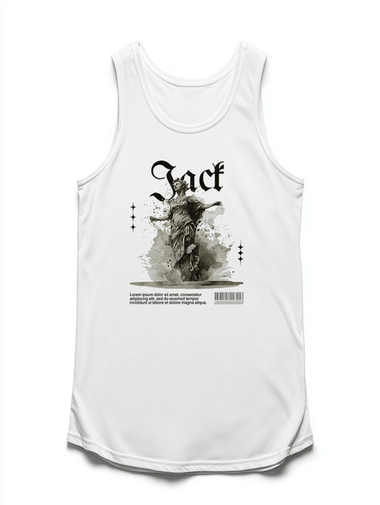 Personalized JACK Gothic Statue Tank Top