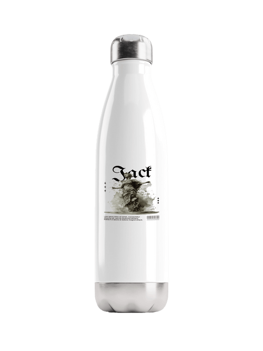 Personalized JACK Water Bottle with Classical Illustration