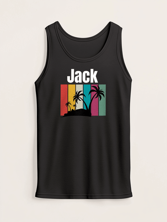 Personalized JACK Beach Vibe Tank Top
