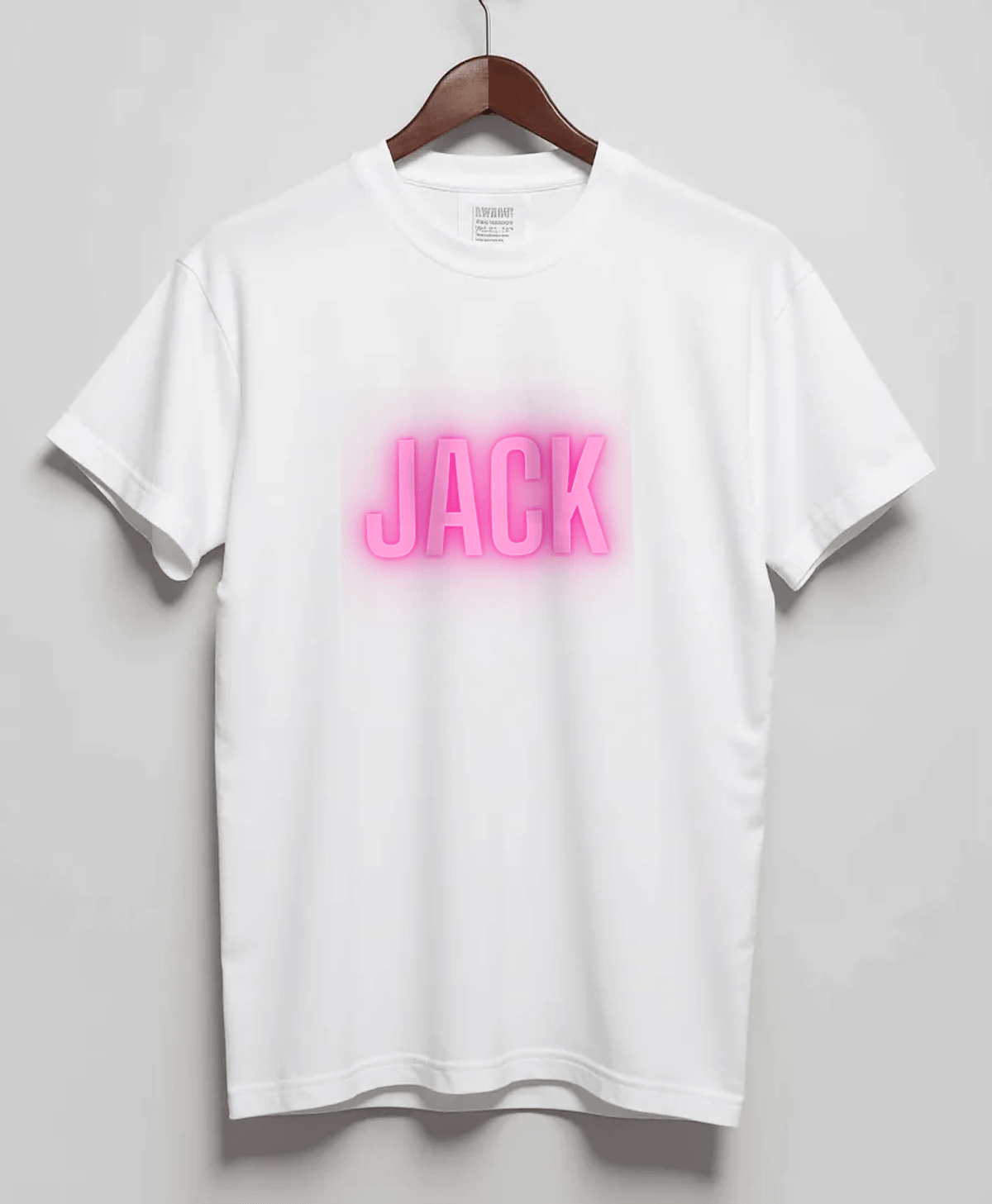 Personalized JACK Bold Neon-Pink T-Shirt