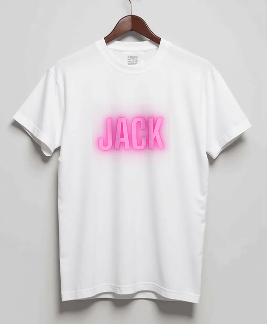 Personalized JACK Bold Neon-Pink T-Shirt