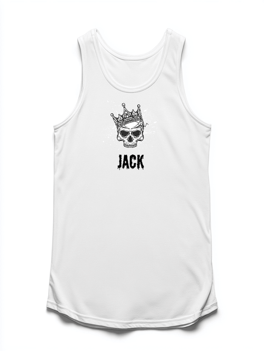Personalized JACK Skull Crown Tank Top