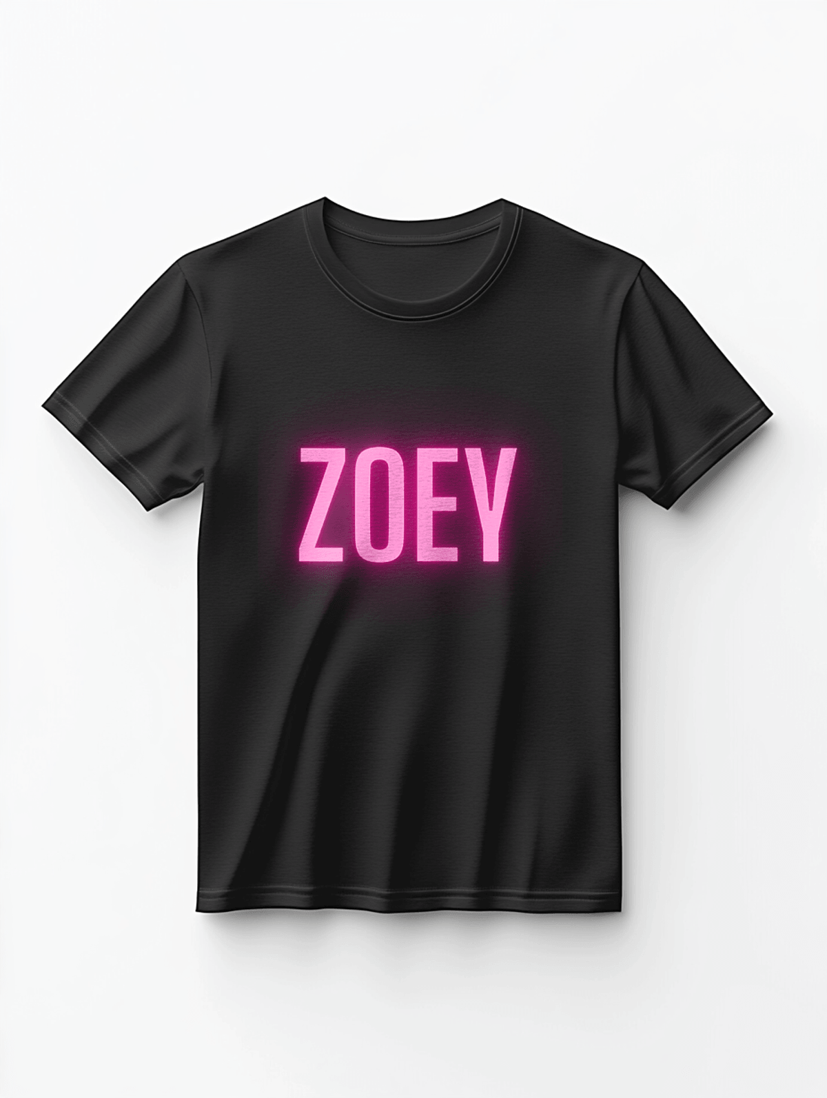 Personalized ZOEY Neon-Pink T-Shirt