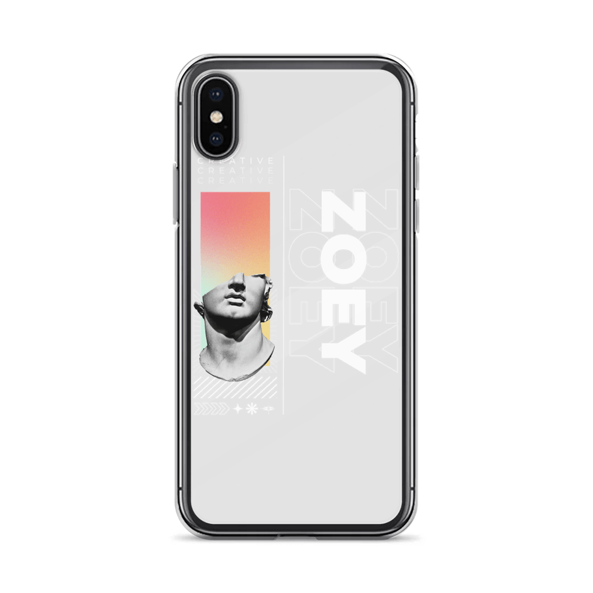 Personalized ZOEY Clear Phone Case