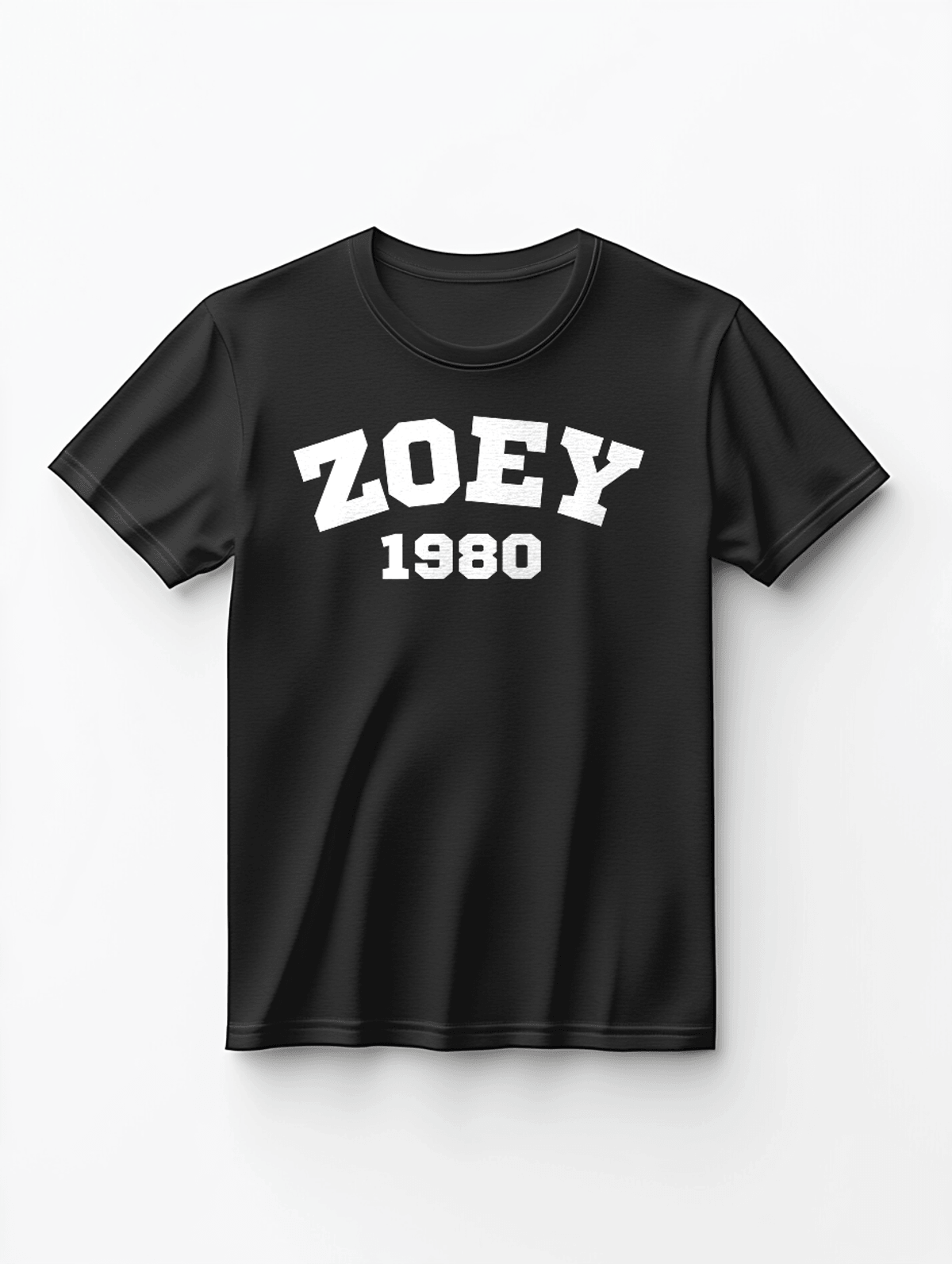 Personalized ZOEY Classic Black T-Shirt