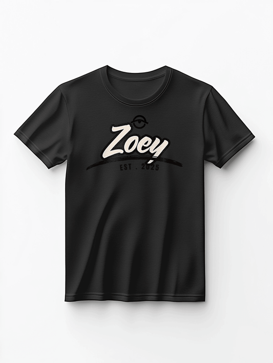 Personalized ZOEY Vintage-Inspired T-shirt
