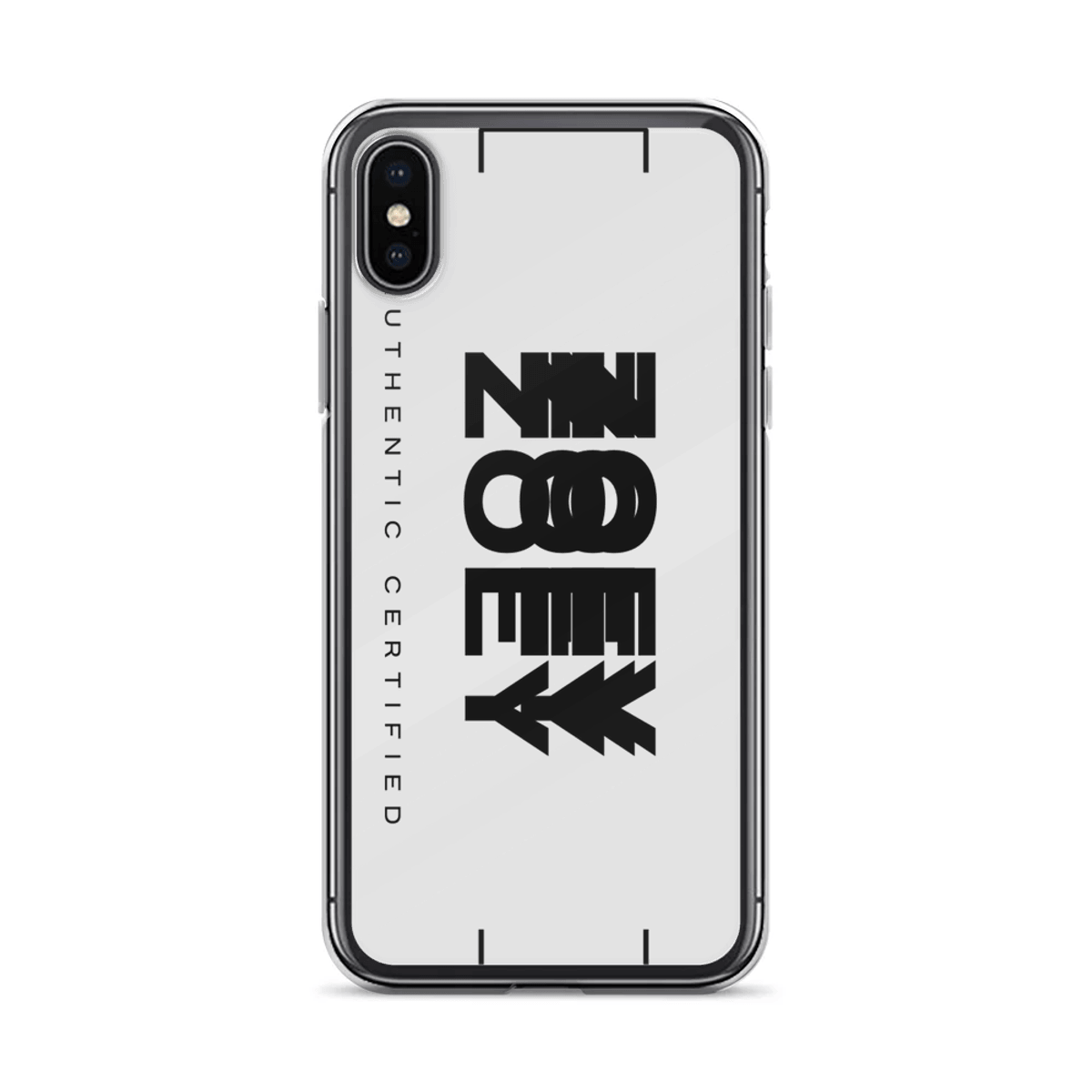 Personalized ZOEY Clear Phone Case with Modern Design