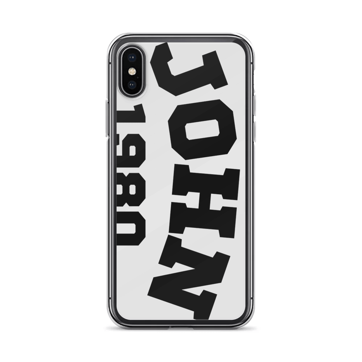 Personalized JOHN Clear Phone Case