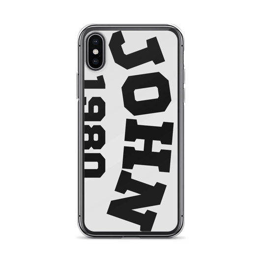 Personalized JOHN Clear Phone Case