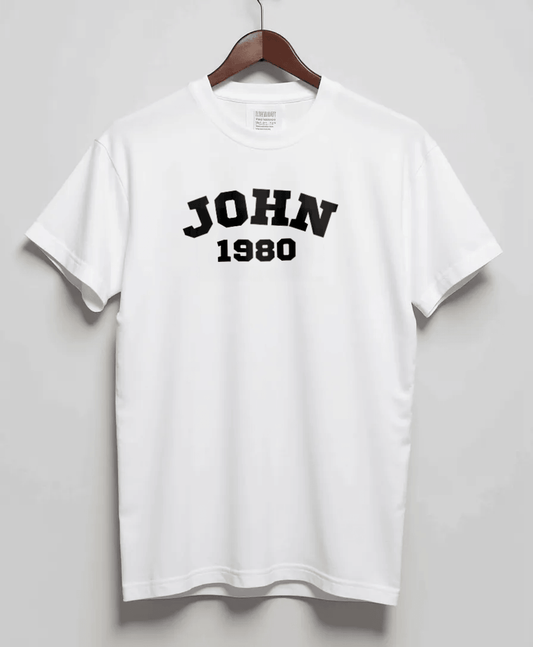 Personalized JOHN Varsity T-Shirt