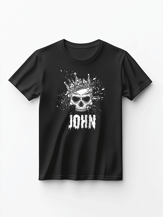 Personalized JOHN Skull T-shirt