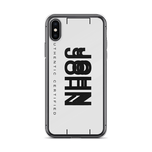 Personalized JOHN Clear Phone Case with Modern Design