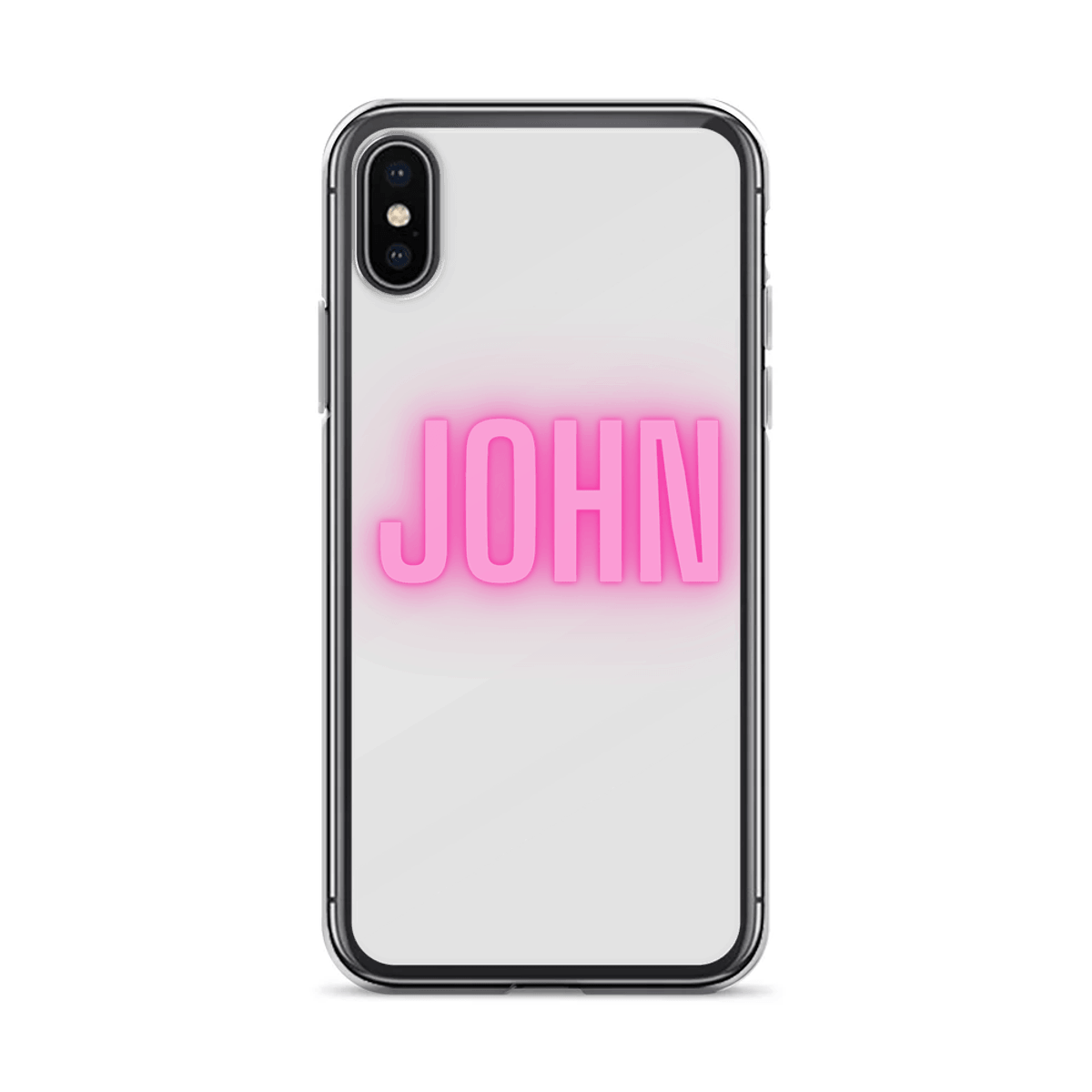 Personalized JOHN Neon-Pink Phone Case