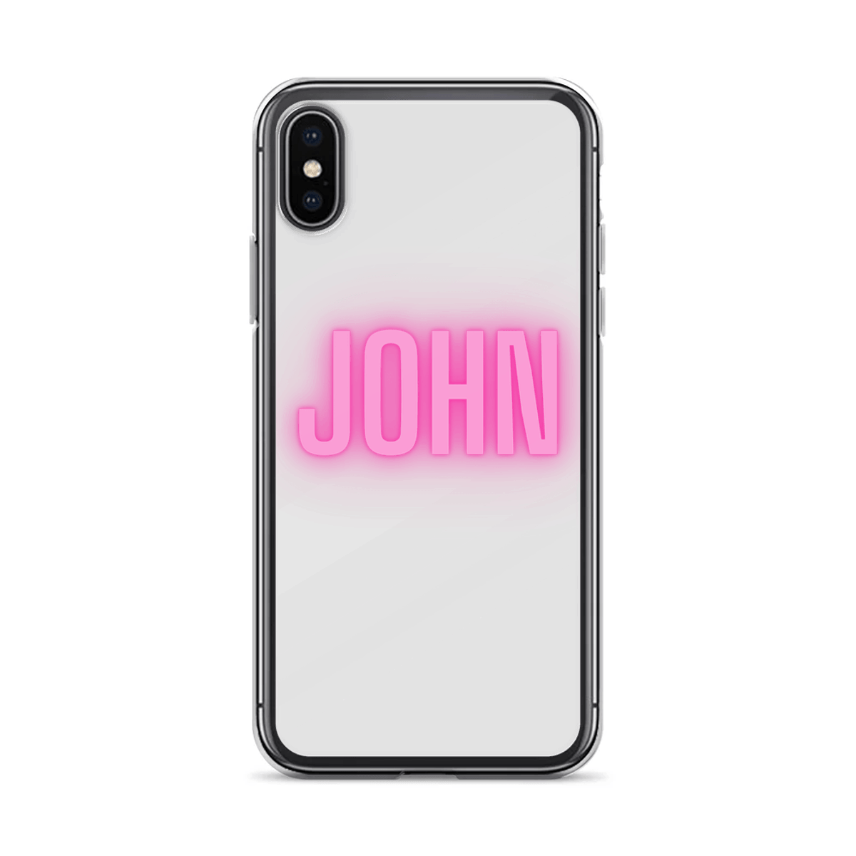 Personalized JOHN Neon-Pink Phone Case