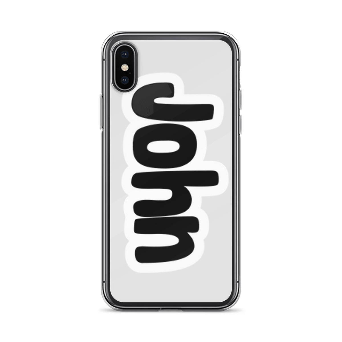 Personalized JOHN Clear Phone Case