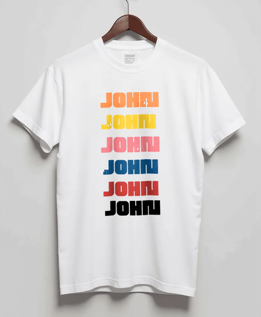 Personalized JOHN Rainbow T-Shirt
