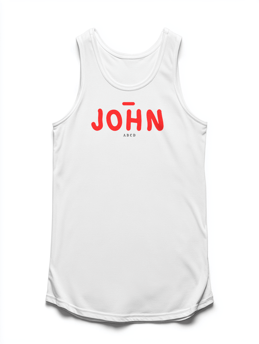 Personalized JOHN Bold Statement Tank Top