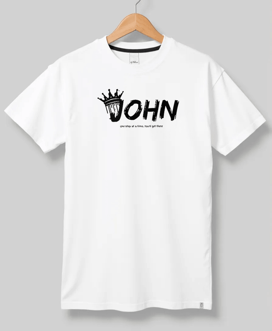 Personalized JOHN T-Shirt with Crown Design