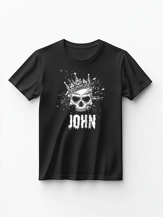 Personalized JOHN Skull T-shirt