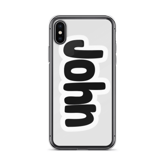 Personalized JOHN Clear Phone Case