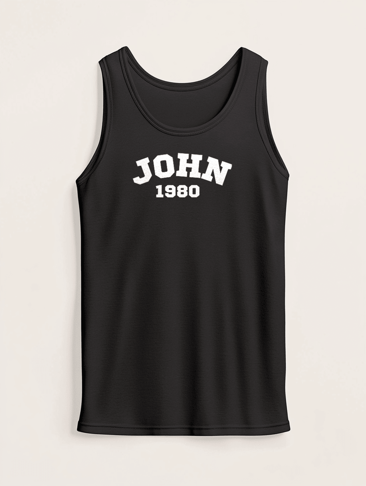 Personalized JOHN 1980 Vintage Sport Tank Top