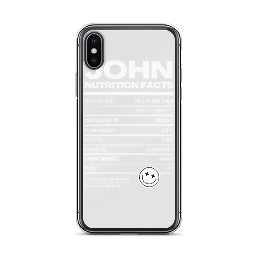 Personalized JOHN Nutrition Facts Phone Case