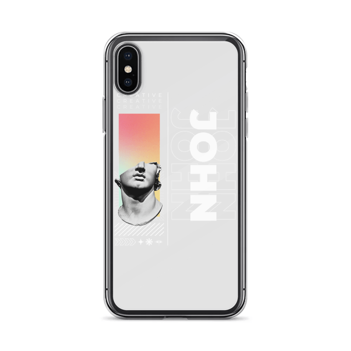 Personalized JOHN Clear Phone Case