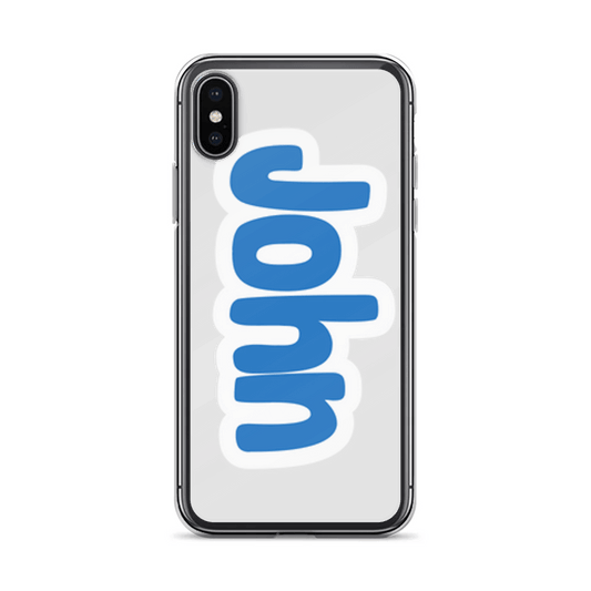 Personalized JOHN Clear Phone Case