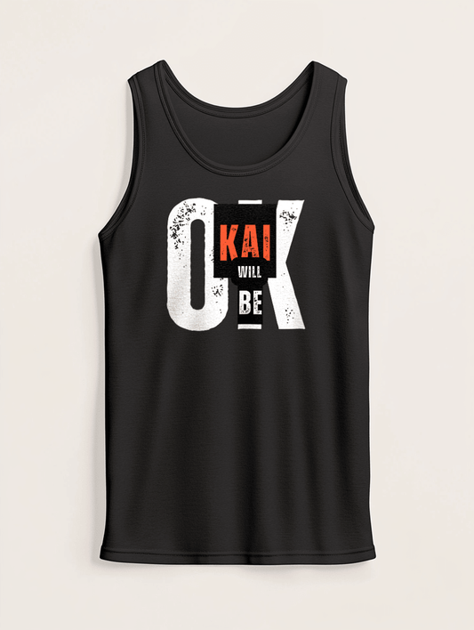 Personalized KAI Distressed OK Tank Top