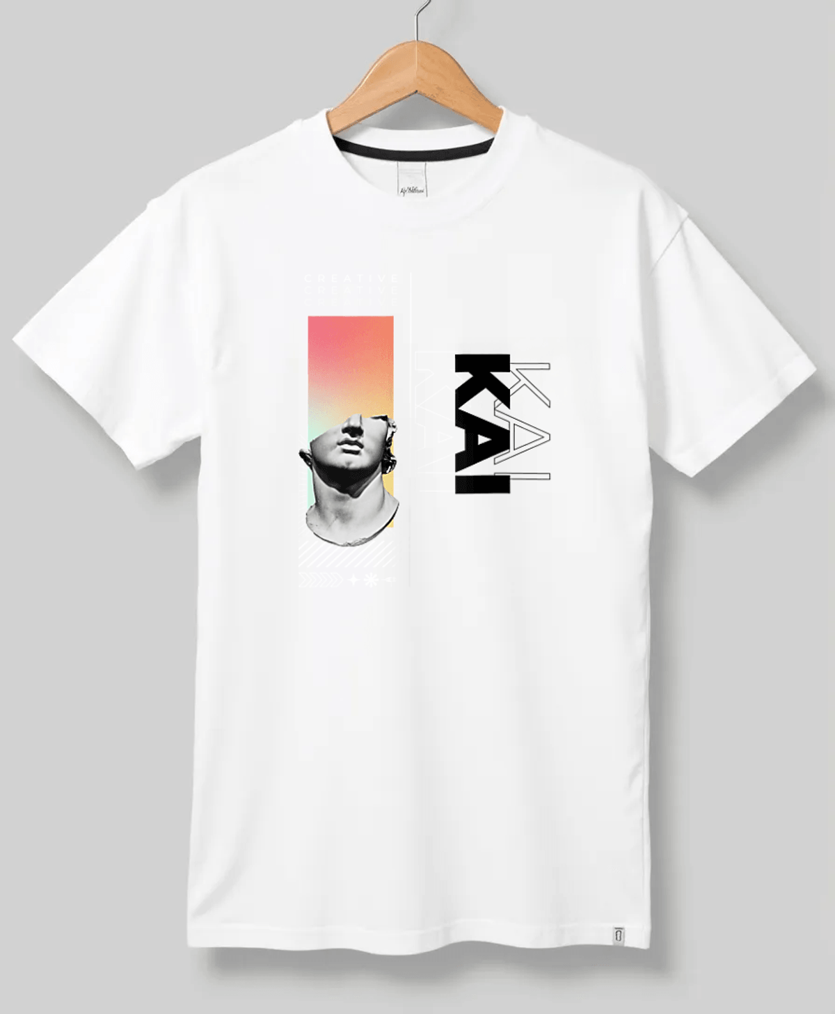 Personalized KAI T-Shirt with Classical Art Panel