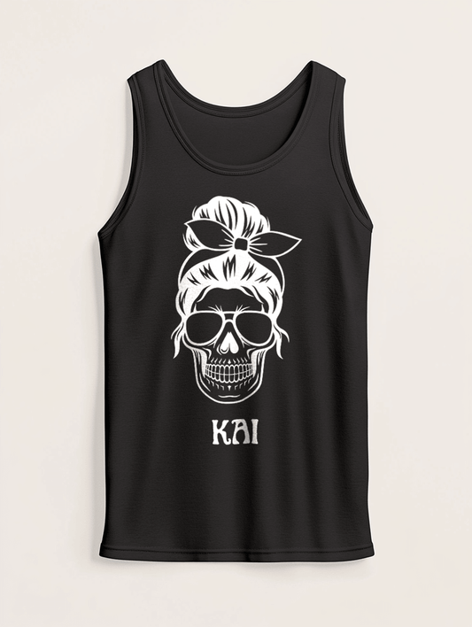 Personalized KAI Skull Tank Top