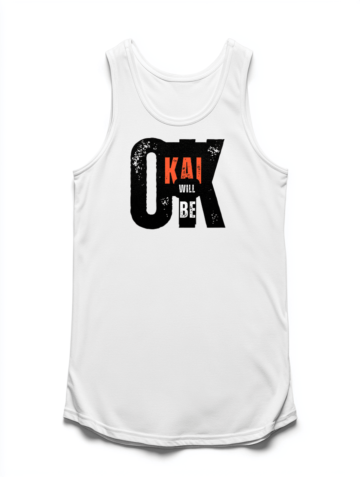 Personalized KAI Distressed OK Tank Top