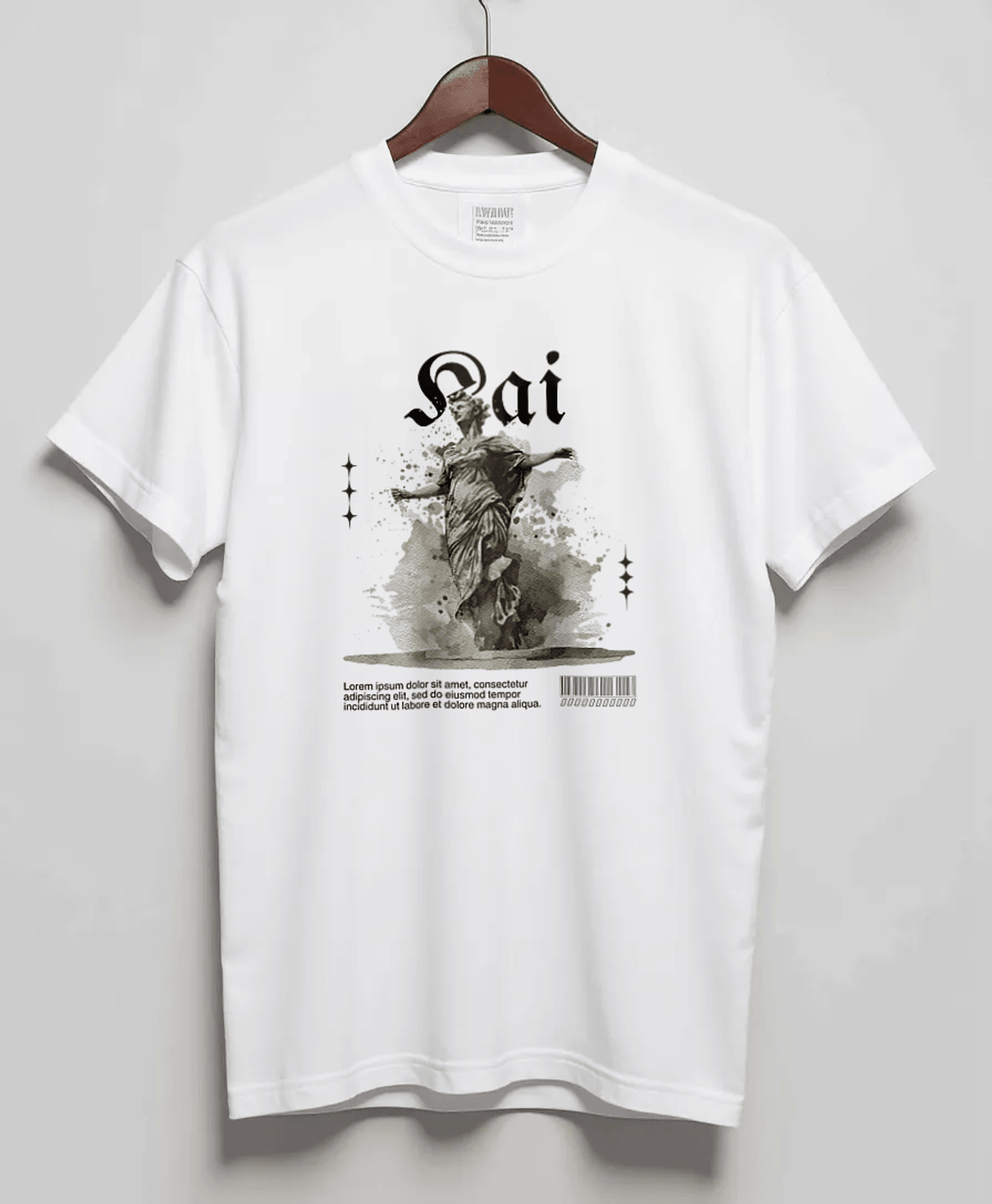 Personalized KAI Blackletter Typography T-Shirt