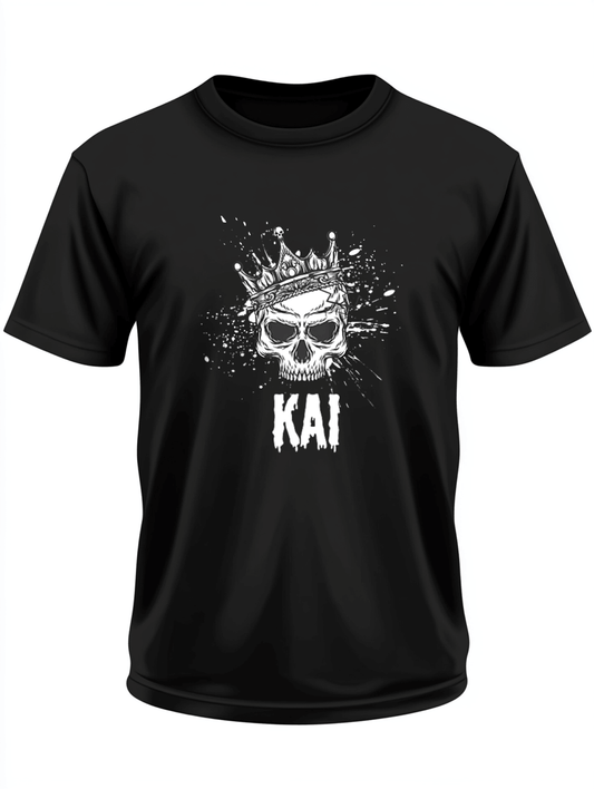 Personalized KAI Skull Crown T-Shirt