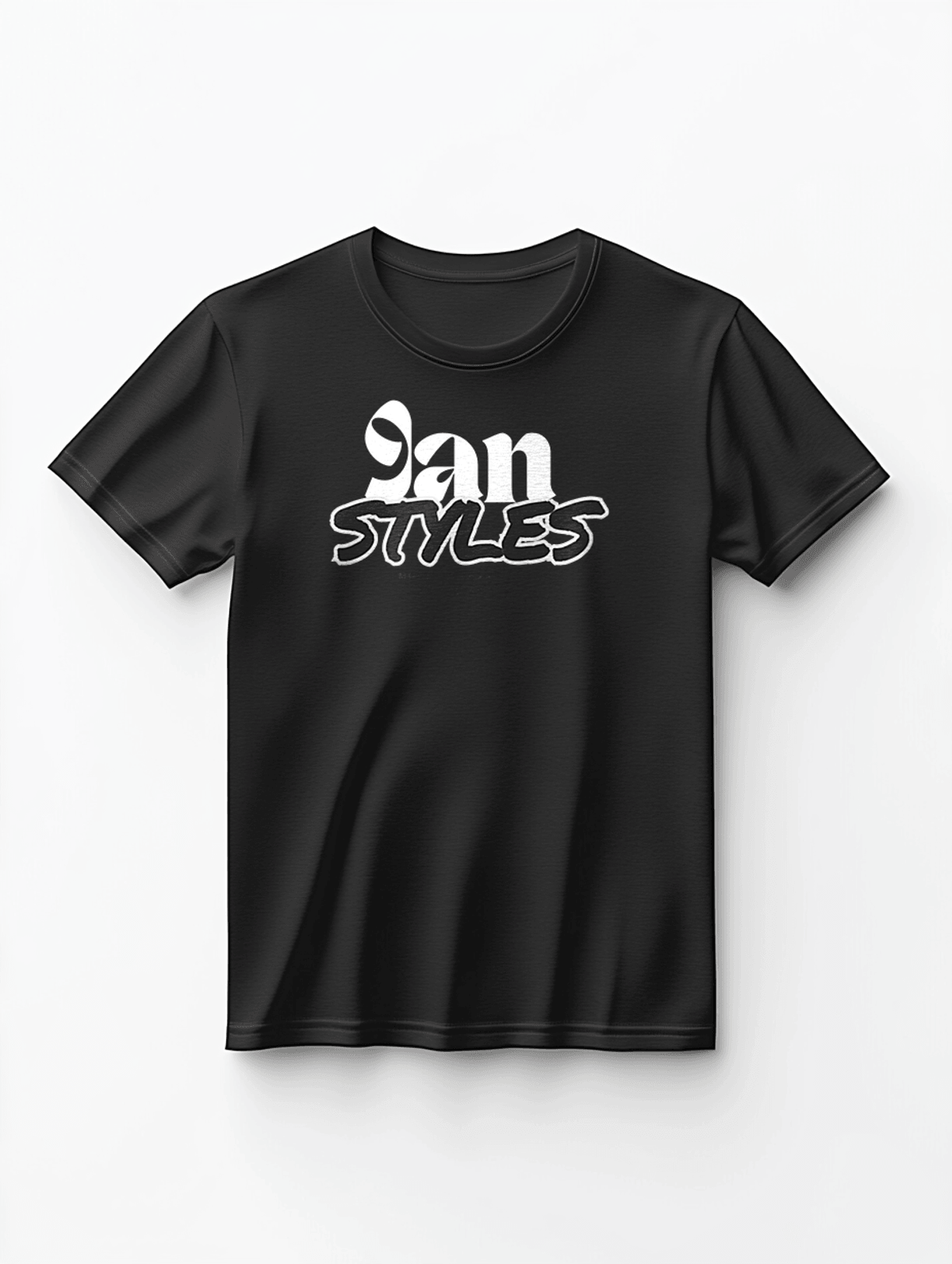 Personalized IAN T-Shirt in Black and White