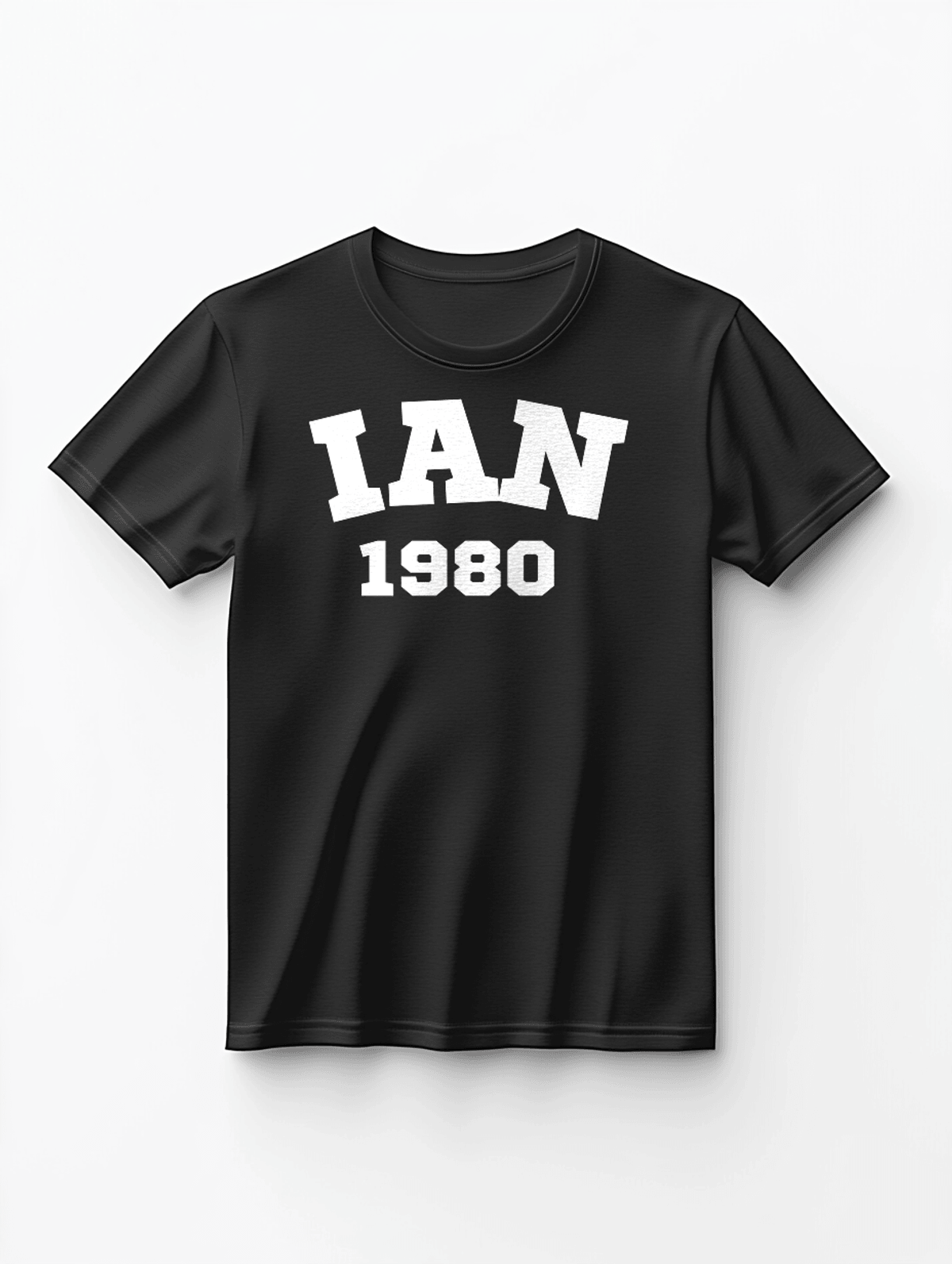 Personalized IAN Classic Black T-Shirt