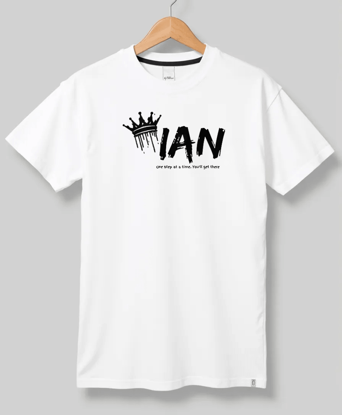 Personalized IAN T-Shirt with Crown Design