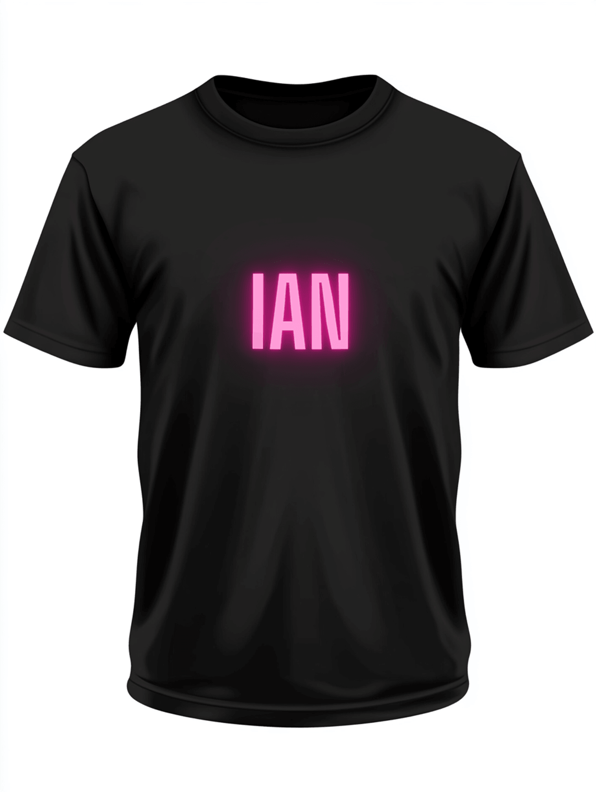 Personalized IAN Neon-Pink T-Shirt