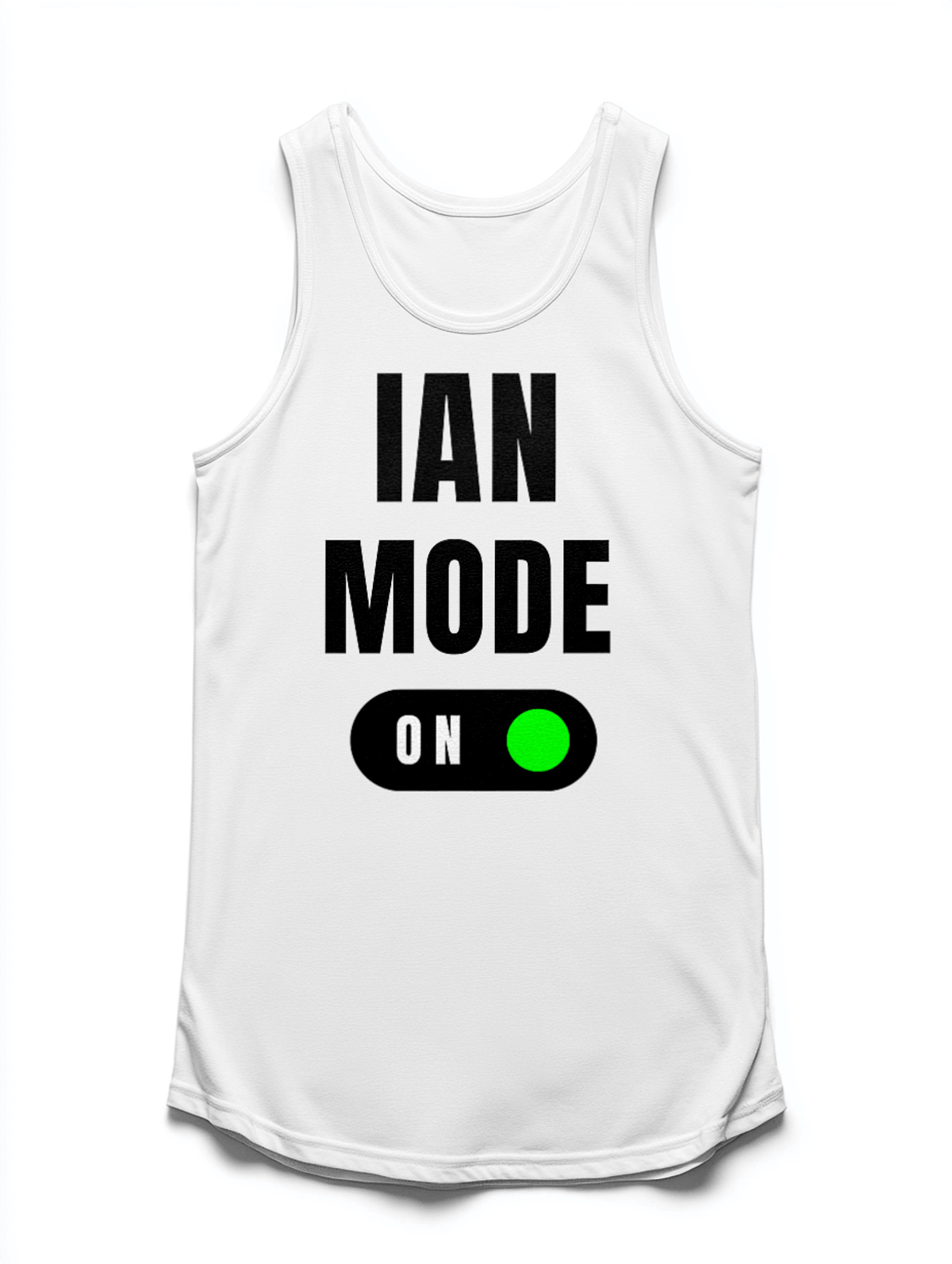 Personalized IAN Tank Top with Bold Typography