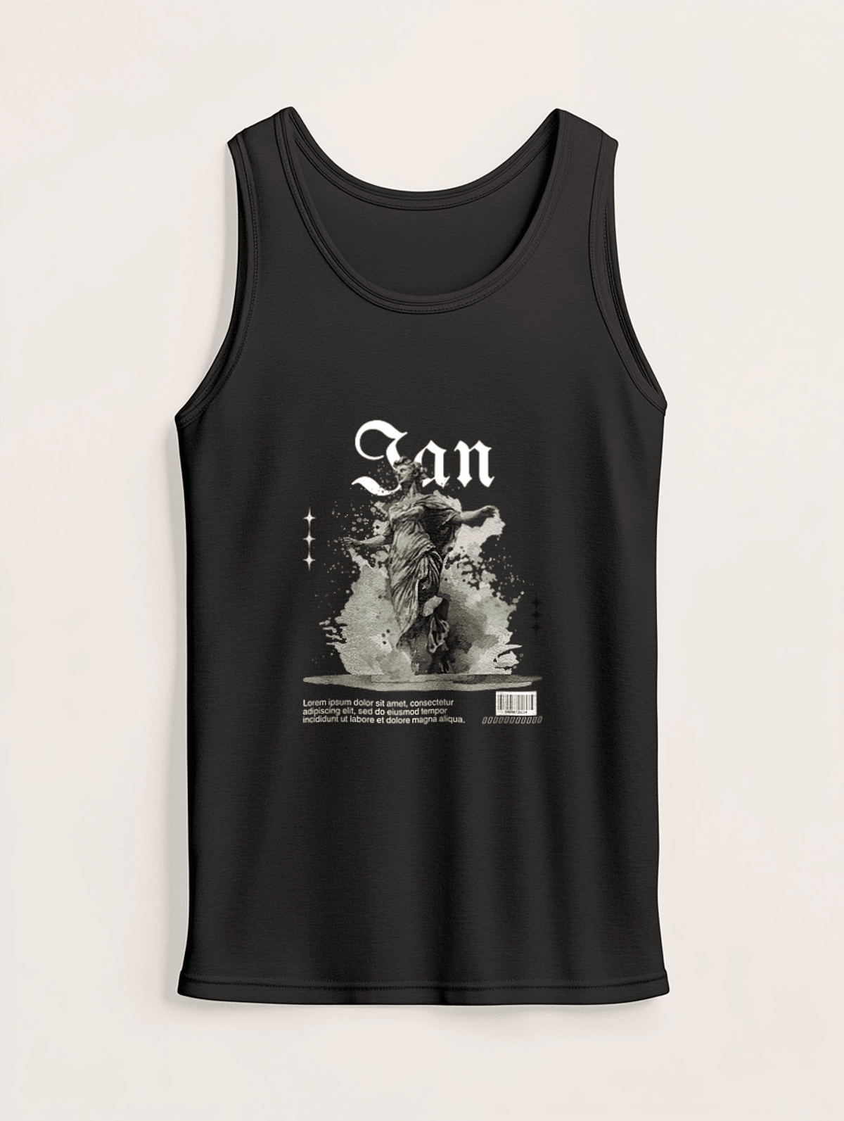 Personalized IAN Vintage Statue Tank Top