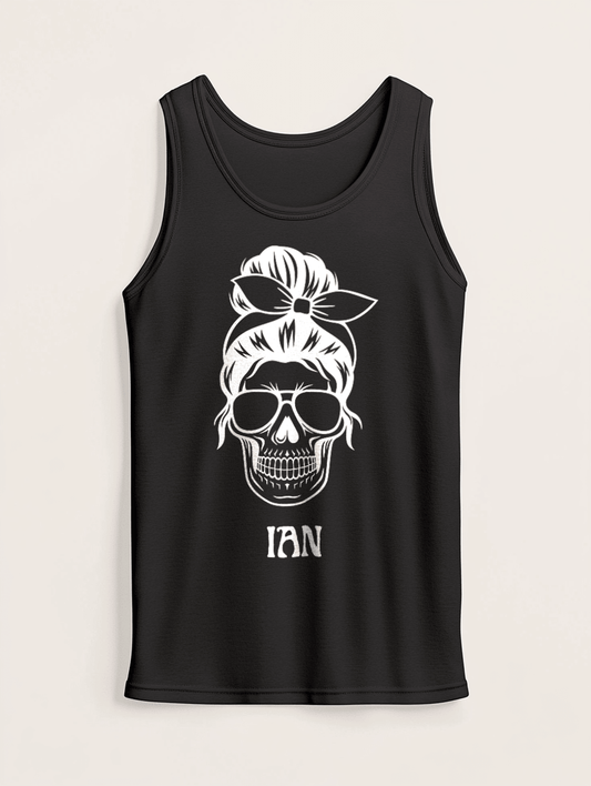 Personalized IAN Skull Tank Top