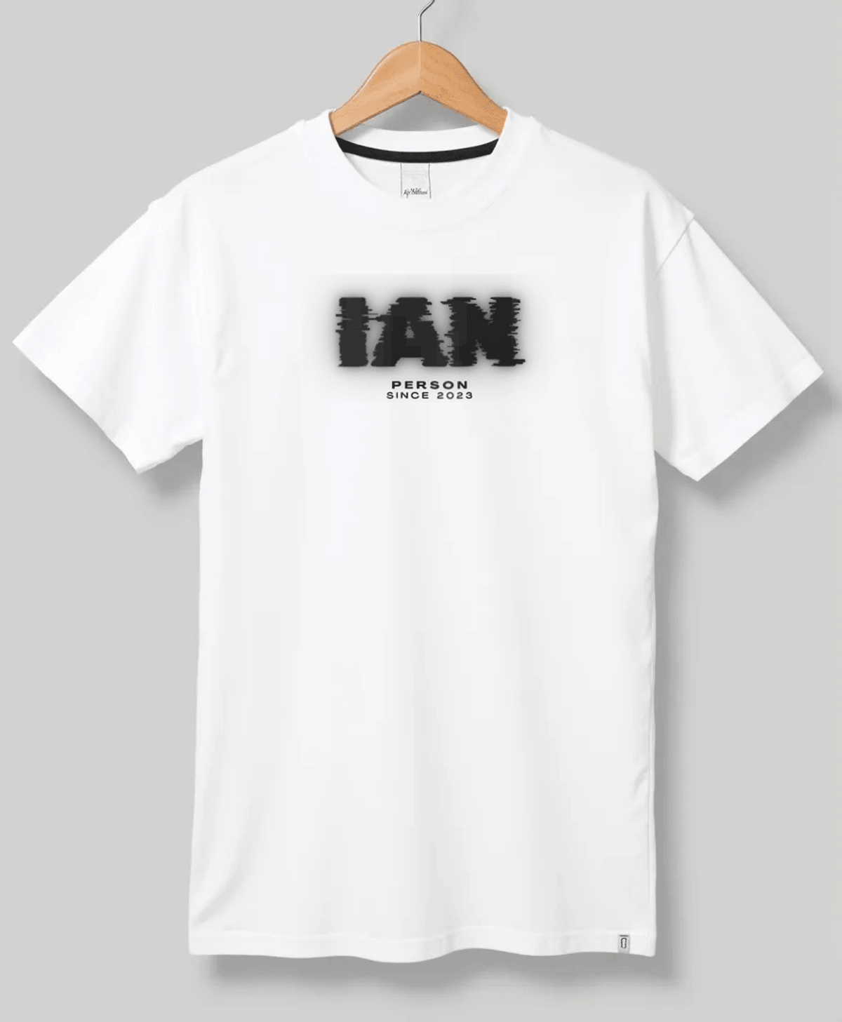 Personalized IAN Glitch-Style T-Shirt